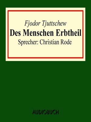 cover image of Des Menschen Erbtheil